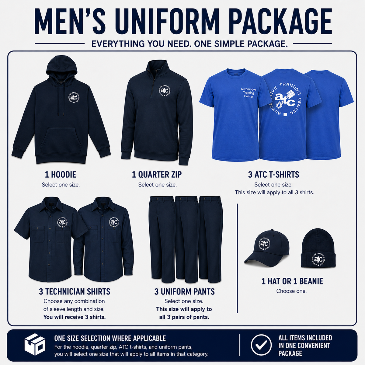 Men's Uniform Package