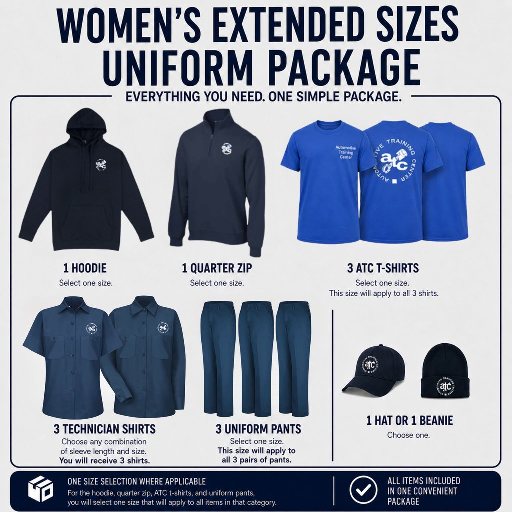 Women's Extended Sizing Uniform Package